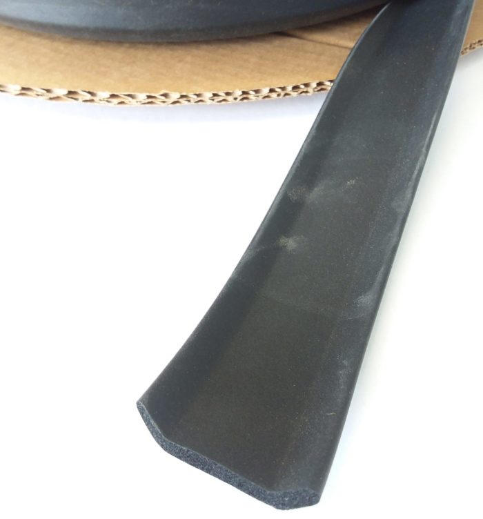 Rubber Extreme Flat Welt Black Northcoast Marine Specialties