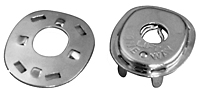 EZ-Xtend One Way Lift® Fasteners Socket & Clinch Backing Plate with Flex Washer - Nickel Plated Brass EZ-Xtend One Way Lift® Fasteners Socket & Clinch Backing Plate with Flex Washer - Nickel Plated Brass